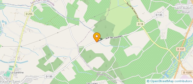 localisation de l'entreprise MADAME SANDRINE BUSSIERE  SAINT-AUBIN-DE-BLAYE