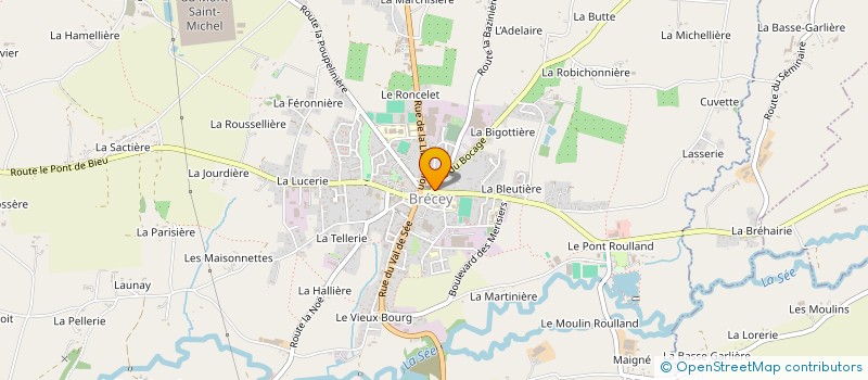 localisation de l'entreprise MADAME SANDRINE BUSSON  BRECEY