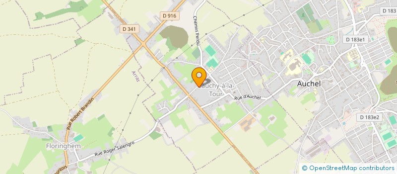 localisation de l'entreprise MADAME SANDRINE BUTEZ à CAUCHY-A-LA-TOUR