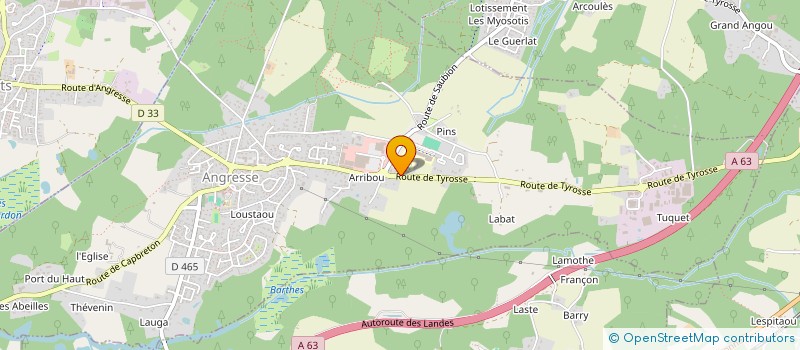 localisation de l'entreprise MADAME SANDRINE BUZY  VIGNEAU  ANGRESSE