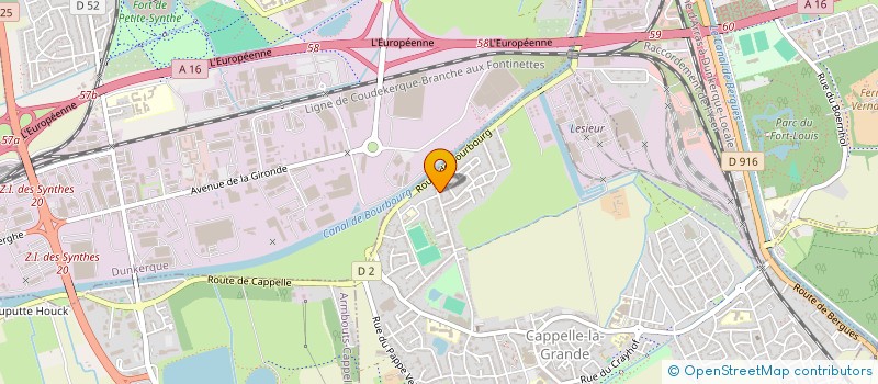 localisation de l'entreprise MADAME SANDRINE BYACHE  CAPPELLE-LA-GRANDE