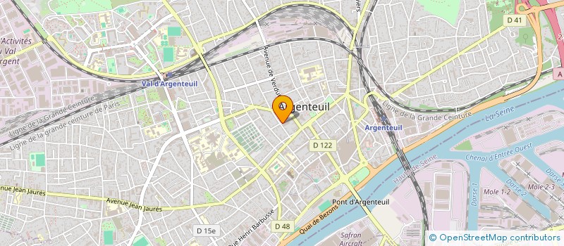 localisation de l'entreprise MADAME SANDRINE BYONGOLO  ARGENTEUIL