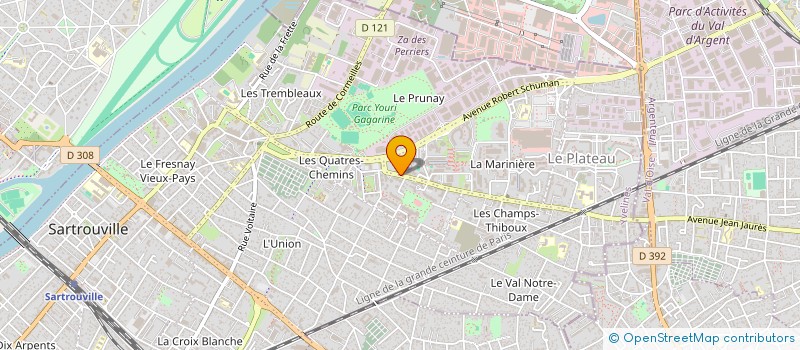 localisation de l'entreprise MADAME SANDRINE CACHEUX à SARTROUVILLE