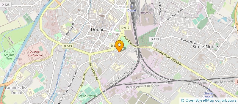 localisation de l'entreprise MADAME SANDRINE CADET à DOUAI