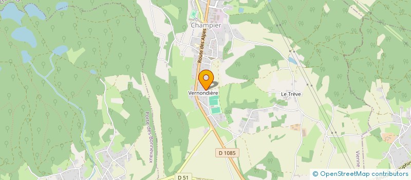 localisation de l'entreprise MADAME SANDRINE CALLEJA  CHAMPIER