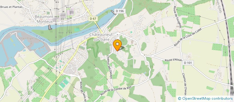 localisation de l'entreprise MADAME SANDRINE CAMONIN  CHATEAUNEUF-SUR-ISERE