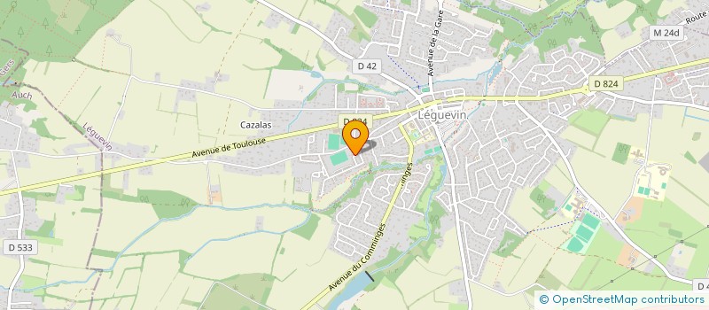 localisation de l'entreprise MADAME SANDRINE CANDELON  LEGUEVIN