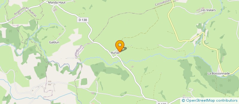 localisation de l'entreprise MADAME SANDRINE CAPOULADE  LAGUIOLE