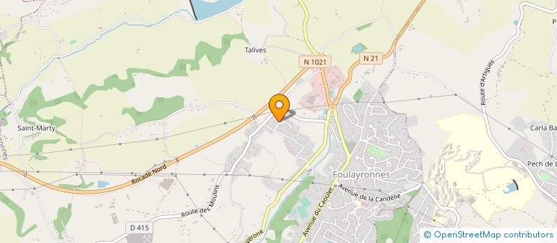 localisation de l'entreprise MADAME SANDRINE CARAYRE  FOULAYRONNES