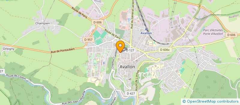 localisation de l'entreprise MADAME SANDRINE CARDIN à AVALLON