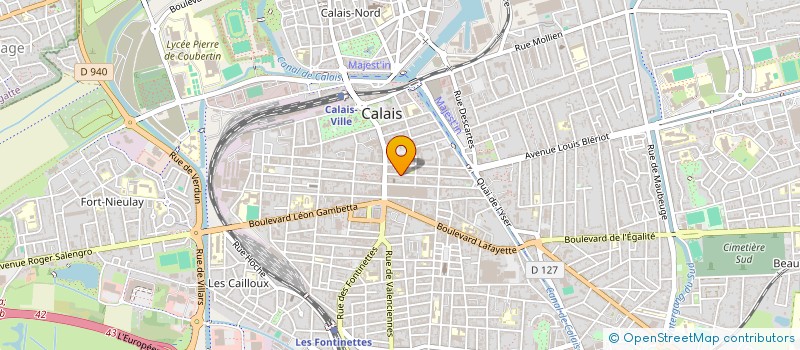 localisation de l'entreprise MADAME SANDRINE CARLES  CALAIS