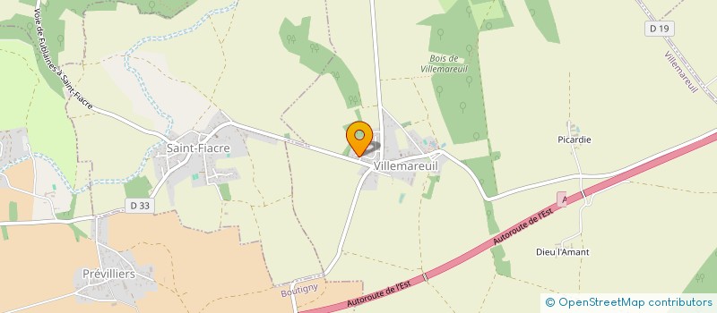 localisation de l'entreprise MADAME SANDRINE CARLIER  VILLEMAREUIL