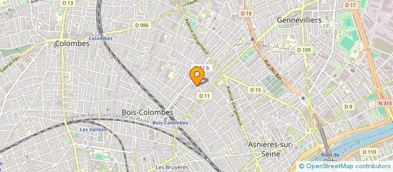 localisation de l'entreprise MADAME SANDRINE CARPENTIER à BOIS-COLOMBES