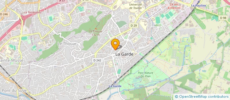 localisation de l'entreprise MADAME SANDRINE CARPENTIER à LA GARDE