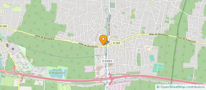 localisation de l'entreprise MADAME SANDRINE CARRE  GUJAN-MESTRAS