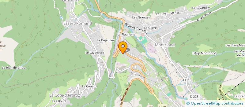 localisation de l'entreprise MADAME SANDRINE CARTIER  SAINT-JEAN-D'AULPS