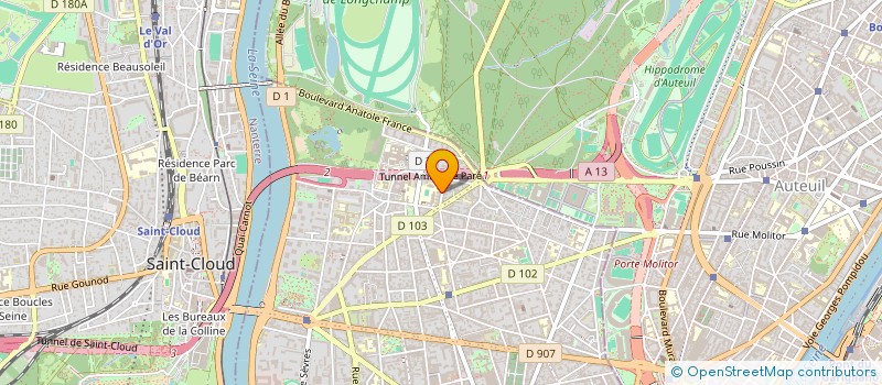 localisation de l'entreprise MADAME SANDRINE CARTIER à BOULOGNE-BILLANCOURT