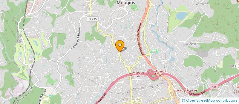 localisation de l'entreprise MADAME SANDRINE CASANOVA  MOUGINS