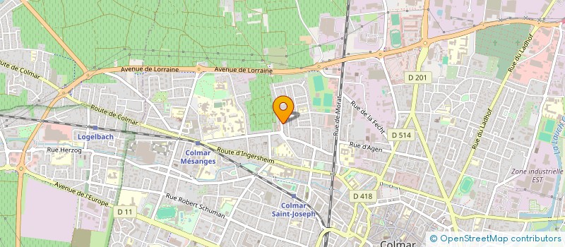 localisation de l'entreprise MADAME SANDRINE CASATI  COLMAR