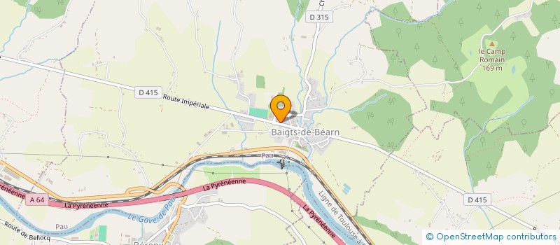 localisation de l'entreprise MADAME SANDRINE CASSAGNE  BAIGTS-DE-BEARN