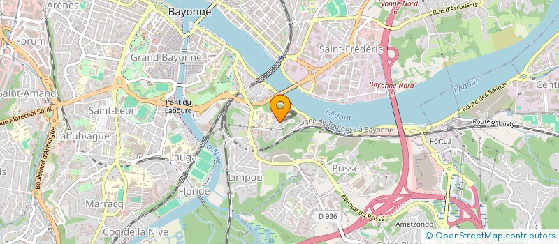 localisation de l'entreprise MADAME SANDRINE CASTAING  BAYONNE