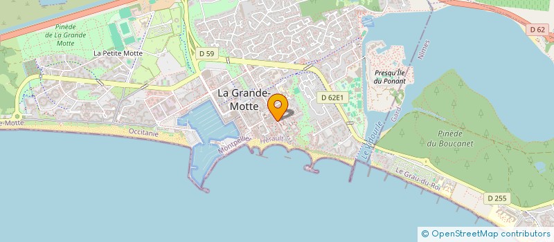 localisation de l'entreprise MADAME SANDRINE CASTELLINI à LA GRANDE-MOTTE