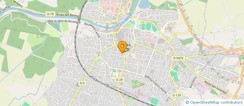 localisation de l'entreprise MADAME SANDRINE CASTETS  DAX