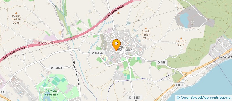 localisation de l'entreprise MADAME SANDRINE CATTANT  LOUPIAN