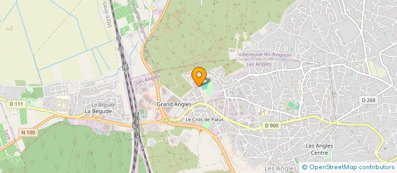 localisation de l'entreprise MADAME SANDRINE CATTELAN  LES ANGLES