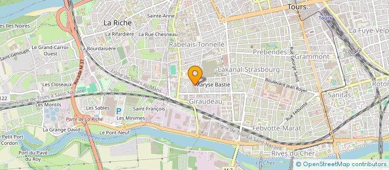 localisation de l'entreprise MADAME SANDRINE CAVRIL  TOURS