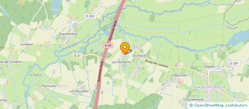 localisation de l'entreprise MADAME SANDRINE CAYRIER  FLACEY-EN-BRESSE