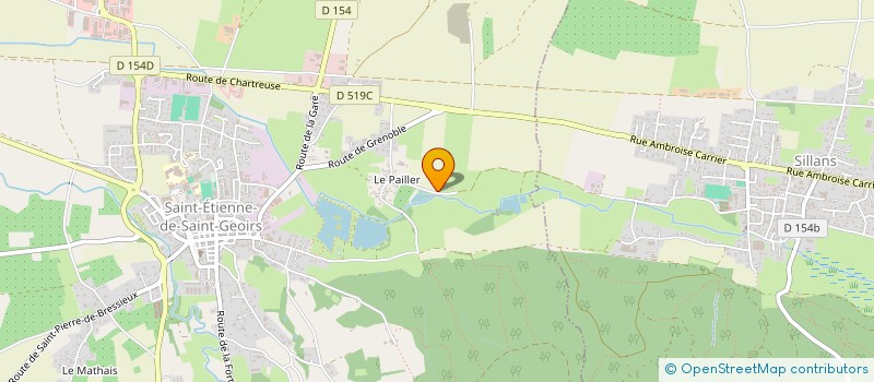 localisation de l'entreprise MADAME SANDRINE CECILLON  SAINT-ETIENNE-DE-SAINT-GEOIRS