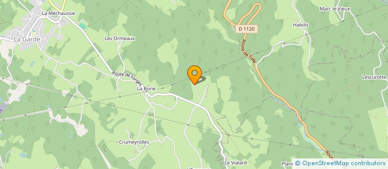 localisation de l'entreprise MADAME SANDRINE CHABANIER  LAGARDE-MARC-LA-TOUR