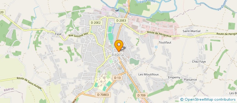 localisation de l'entreprise MADAME SANDRINE CHABREYROU  RIBERAC