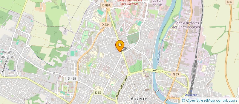 localisation de l'entreprise MADAME SANDRINE CHADOUZAT à AUXERRE