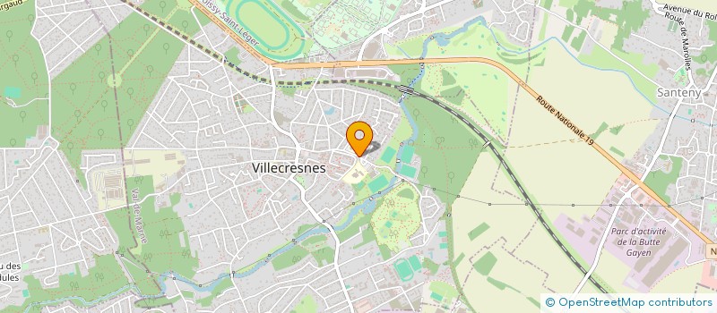 localisation de l'entreprise MADAME SANDRINE CHAGOT  VILLECRESNES