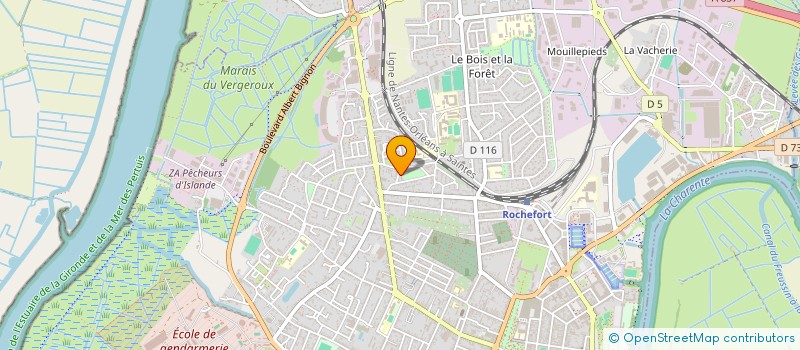 localisation de l'entreprise MADAME SANDRINE CHAILLOUX  ROCHEFORT