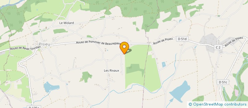 localisation de l'entreprise MADAME SANDRINE CHAMBRAUD  PISIEU