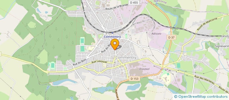 localisation de l'entreprise MADAME SANDRINE CHANAT à COMMENTRY