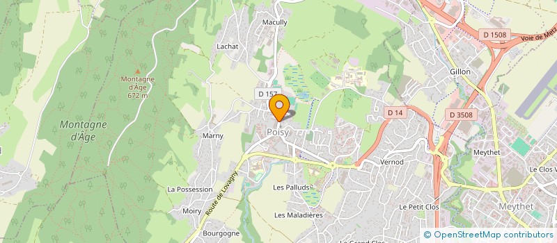 localisation de l'entreprise MADAME SANDRINE CHANDEVAULT  POISY