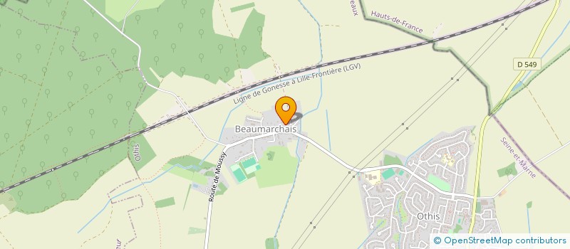 localisation de l'entreprise MADAME SANDRINE CHAPELAIN  OTHIS