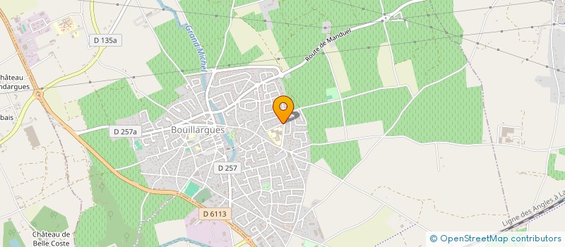 localisation de l'entreprise MADAME SANDRINE CHAPUS  BOUILLARGUES