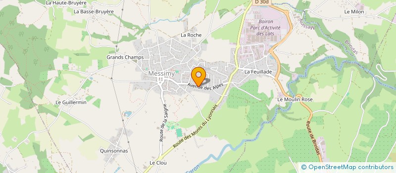 localisation de l'entreprise MADAME SANDRINE CHARLES  MESSIMY