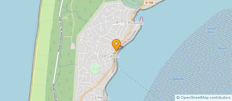 localisation de l'entreprise MADAME SANDRINE CHARLOT  LEGE-CAP-FERRET