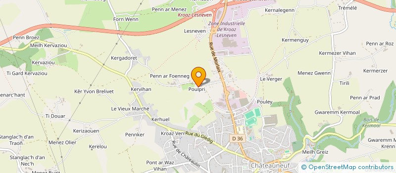 localisation de l'entreprise MADAME SANDRINE CHARTER à CHATEAUNEUF-DU-FAOU