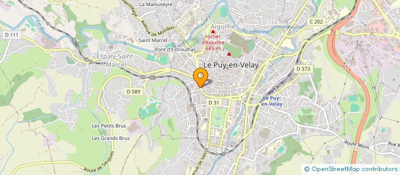 localisation de l'entreprise MADAME SANDRINE CHASSAIN à LE PUY-EN-VELAY