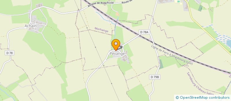 localisation de l'entreprise MADAME SANDRINE CHATEAUX  PEVANGE