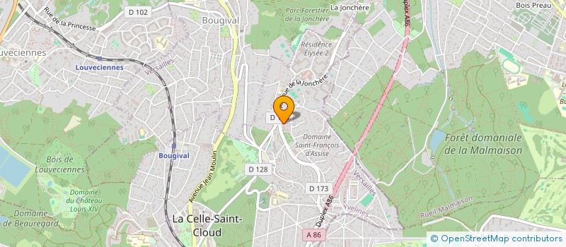 localisation de l'entreprise MADAME SANDRINE CHAUCHARD  BOUGIVAL