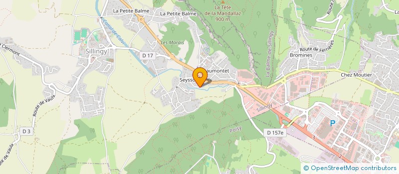 localisation de l'entreprise MADAME SANDRINE CHAUDRON  SILLINGY