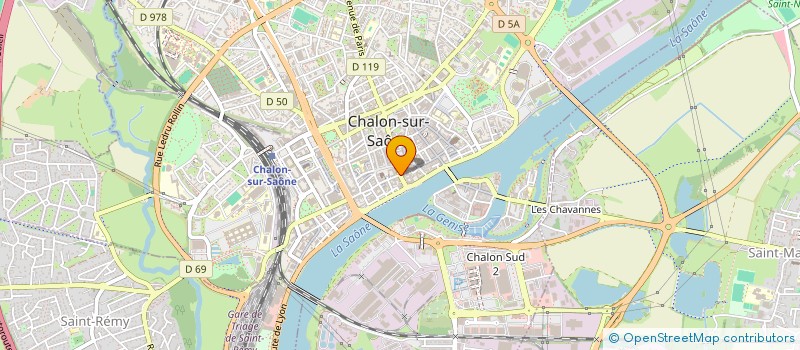 localisation de l'entreprise MADAME SANDRINE CHAUSSAT à CHALON-SUR-SAONE